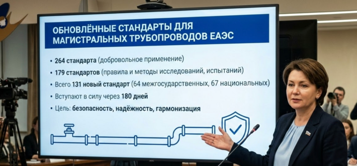 Актуализированы стандарты к техрегламенту ЕАЭС на магистральные трубопроводы для транспортирования 